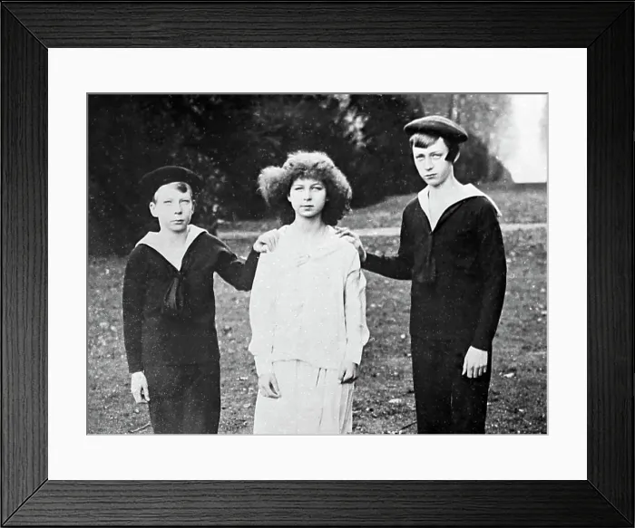 Framed Print : Prince Leopold, Prince Charles, Princess Marie Jose Framed Print : Prince Leopold, Prince Charles, Princess Marie Jose