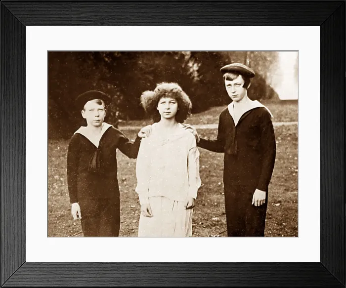 Framed Print : Prince Leopold, Prince Charles, Princess Marie Jose Framed Print : Prince Leopold, Prince Charles, Princess Marie Jose