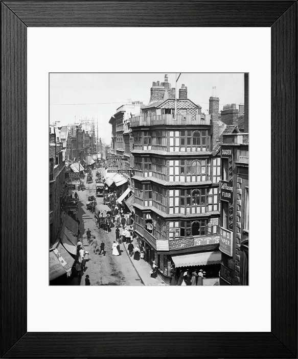 Framed Print : Wine Street, Bristol, Victorian period Framed Print : Wine Street, Bristol, Victorian period