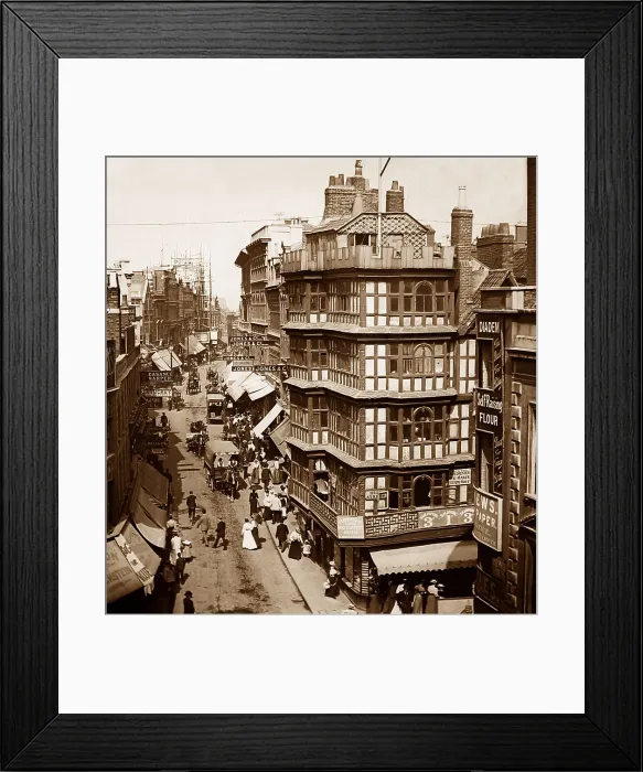 Framed Print : Wine Street, Bristol, Victorian period Framed Print : Wine Street, Bristol, Victorian period