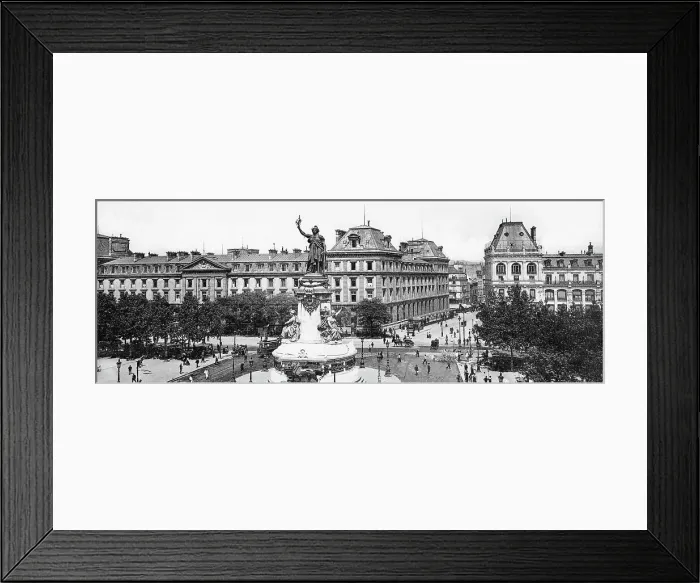 Framed Print : Place De La Republique, Paris, France, early 1900s Framed Print : Place De La Republique, Paris, France, early 1900s