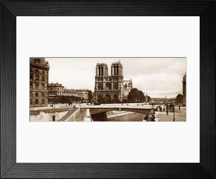 Framed Print : Notre Dame Cathedral, Paris, France, early 1900s Framed Print : Notre Dame Cathedral, Paris, France, early 1900s