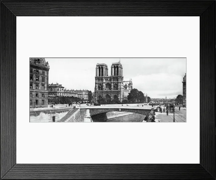 Framed Print : Notre Dame Cathedral, Paris, France, early 1900s Framed Print : Notre Dame Cathedral, Paris, France, early 1900s