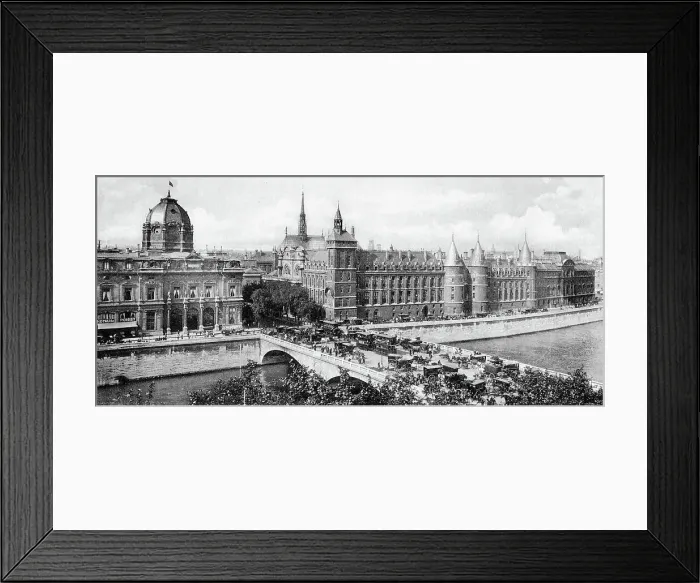 Framed Print : La Conciergerie, Paris, France, early 1900s Framed Print : La Conciergerie, Paris, France, early 1900s