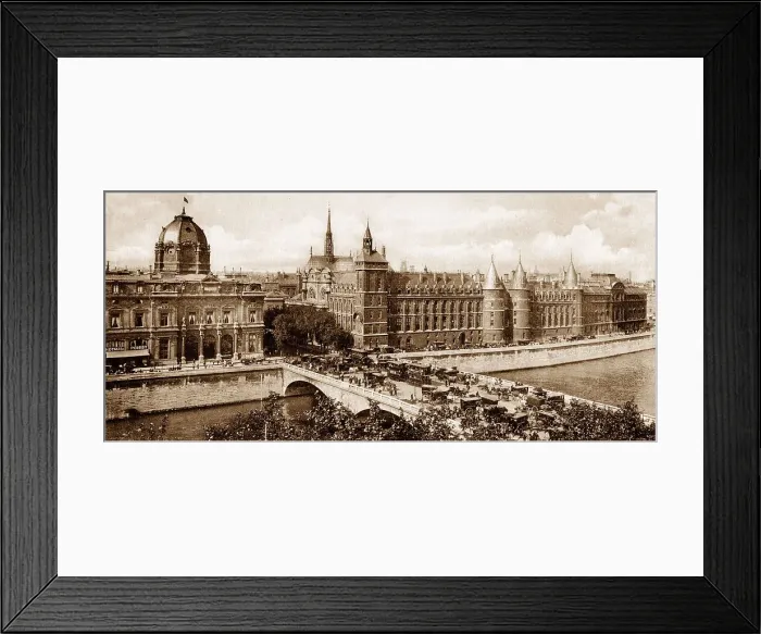 Framed Print : La Conciergerie, Paris, France, early 1900s Framed Print : La Conciergerie, Paris, France, early 1900s