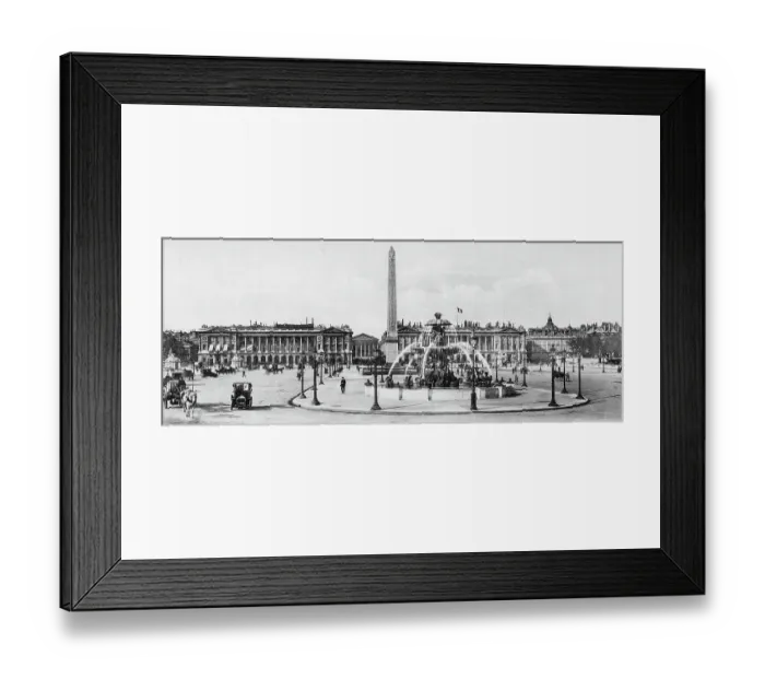 Framed Print : Place De La Concorde, Paris, France, early 1900s Framed Print : Place De La Concorde, Paris, France, early 1900s