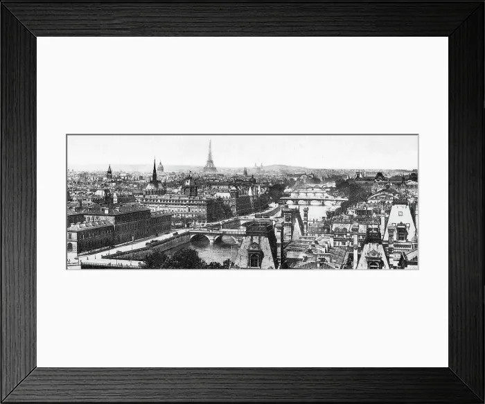 Framed Print : Panorama of Paris, France, early 1900s Framed Print : Panorama of Paris, France, early 1900s