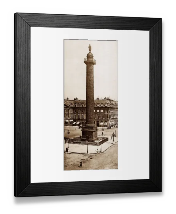 Framed Print : Colonne Vendome, Paris, France, early 1900s Framed Print : Colonne Vendome, Paris, France, early 1900s