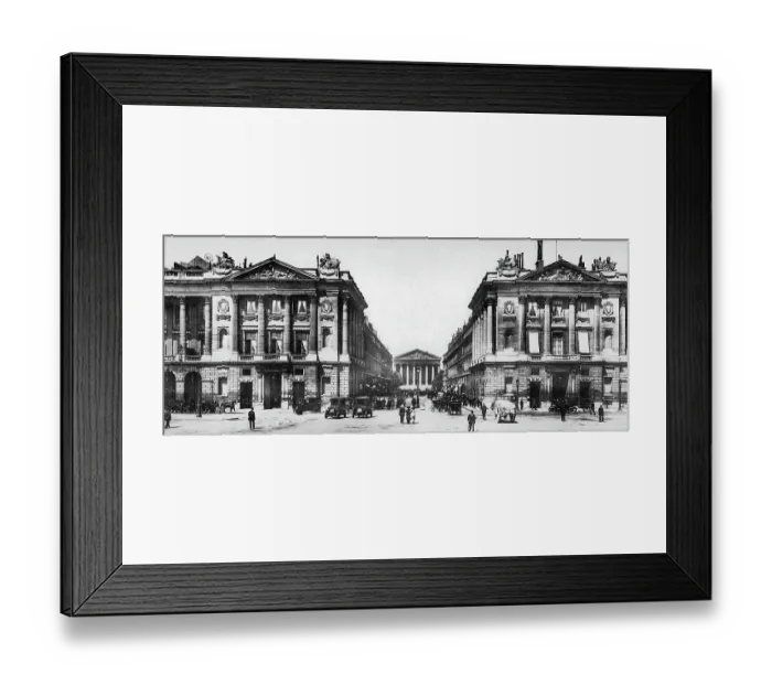 Framed Print : Rue Royale, Paris, France, early 1900s Framed Print : Rue Royale, Paris, France, early 1900s