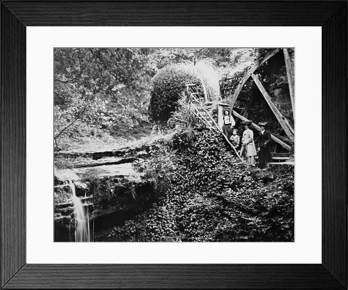 Framed Print : Rigg Mill near Whitby, Victorian period Framed Print : Rigg Mill near Whitby, Victorian period