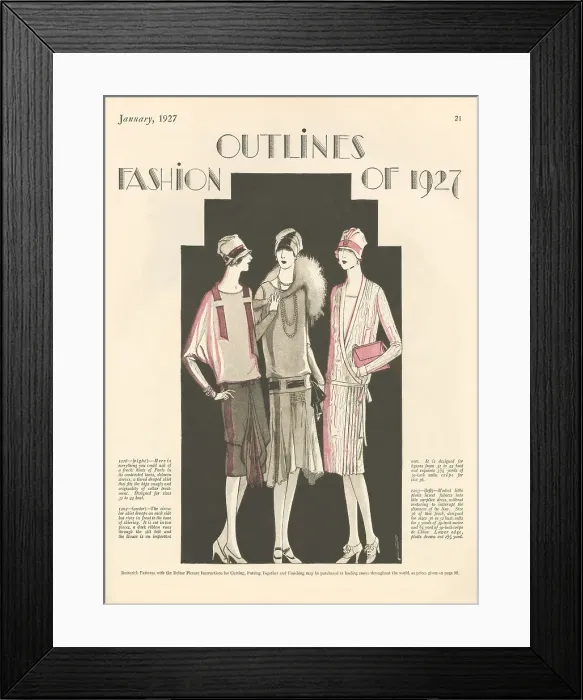 Framed Print : Fashion Page Framed Print : Fashion Page