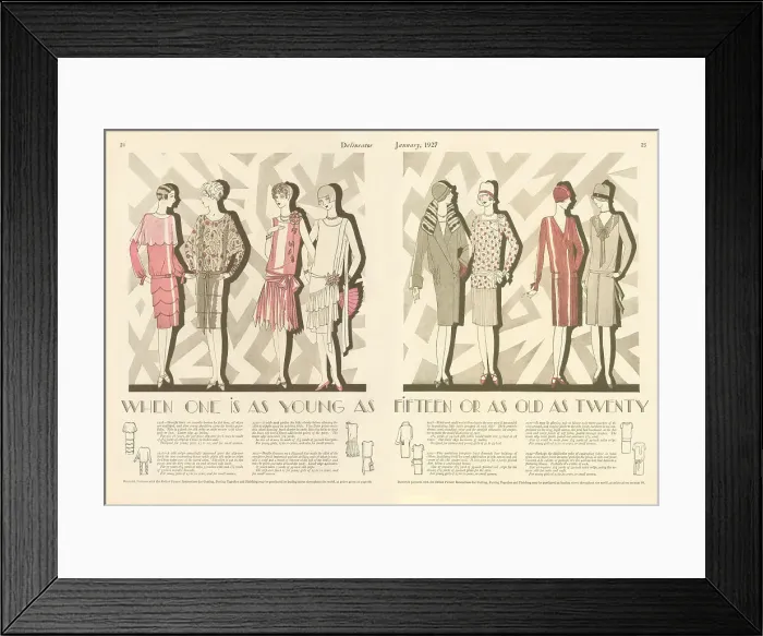 Framed Print : Fashion Spread Framed Print : Fashion Spread