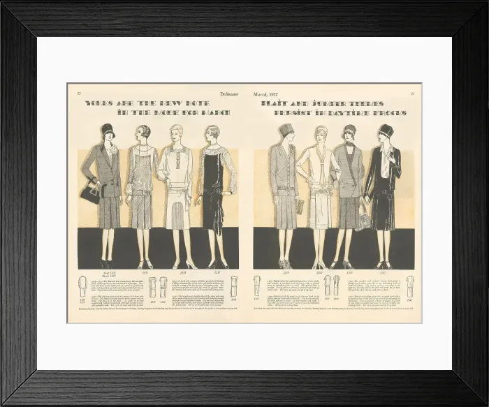 Framed Print : Fashion Spread Framed Print : Fashion Spread