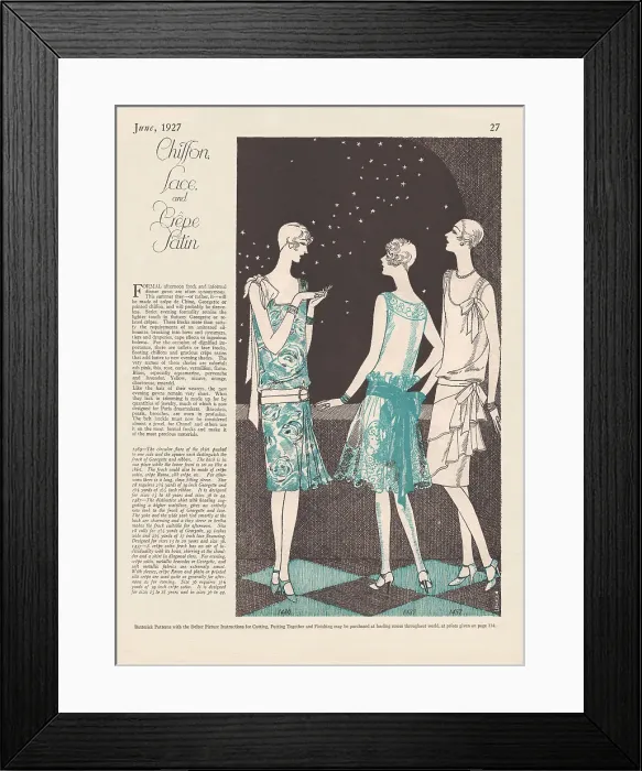 Framed Print : Fashion Page Framed Print : Fashion Page