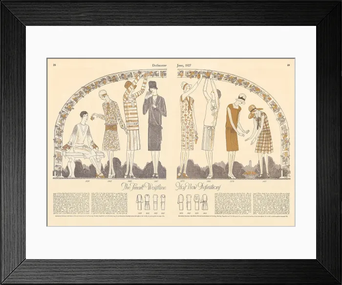 Framed Print : Fashion Spread Framed Print : Fashion Spread
