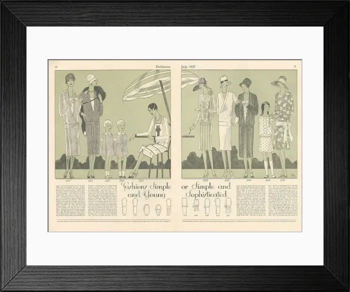 Framed Print : Fashion Spread Framed Print : Fashion Spread