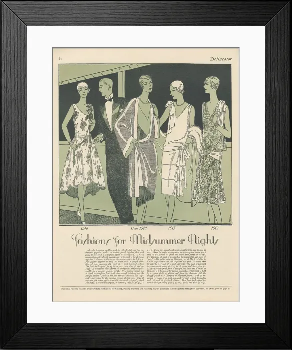 Framed Print : Fashion Page Framed Print : Fashion Page