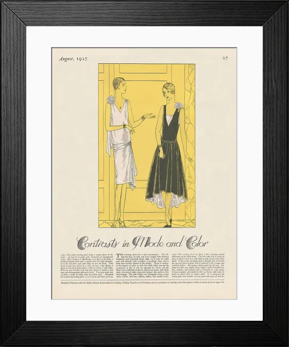 Framed Print : Fashion Page Framed Print : Fashion Page