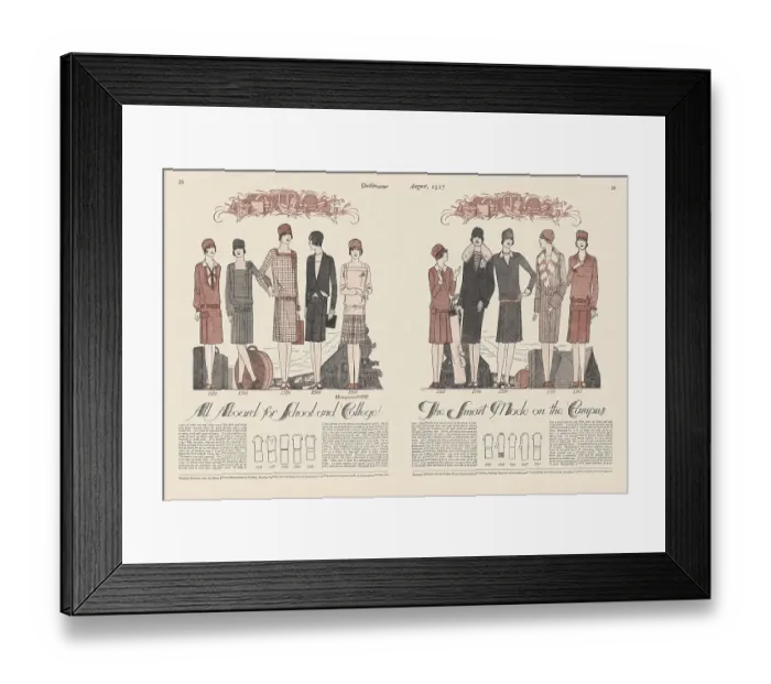 Framed Print : Fashion Spread Framed Print : Fashion Spread