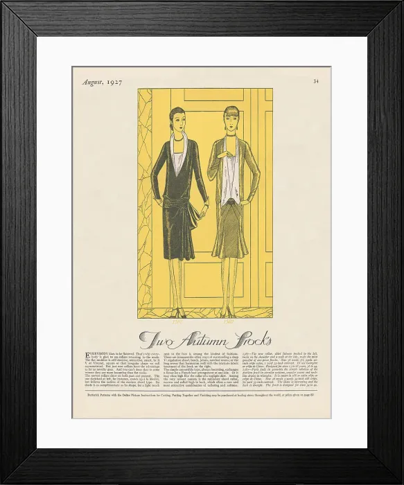 Framed Print : Fashion Page Framed Print : Fashion Page