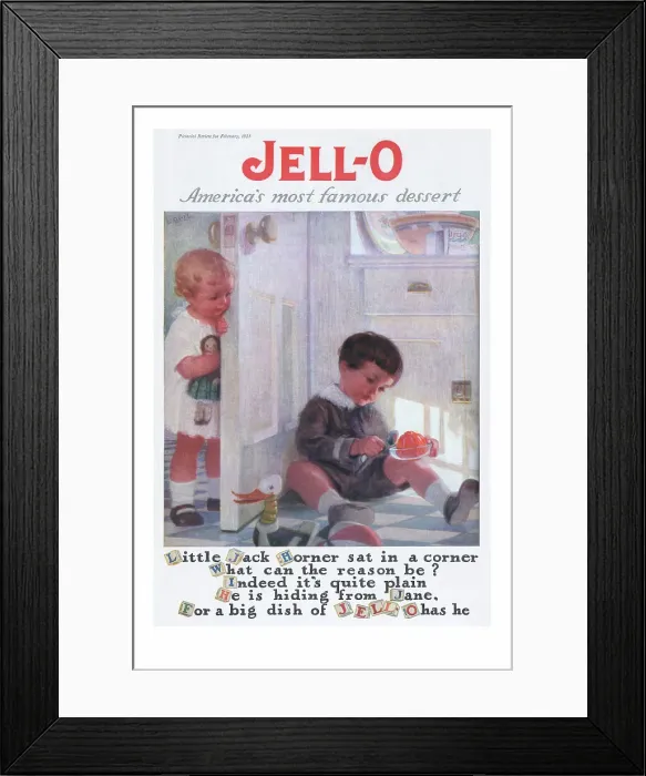 Framed Print : Jello Advertisement Framed Print : Jello Advertisement