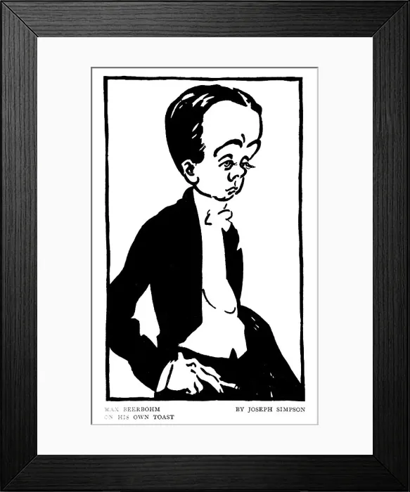 Framed Print : Max Beerbohm Framed Print : Max Beerbohm