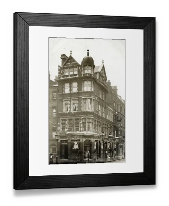 Framed Print : Cock Tavern, Great Portland Street / Margaret Street corner Framed Print : Cock Tavern, Great Portland Street / Margaret Street corner