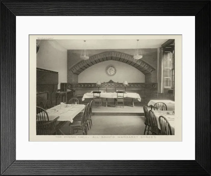 Framed Print : All Saints, Margaret Street, London - The Dining Hall Framed Print : All Saints, Margaret Street, London - The Dining Hall