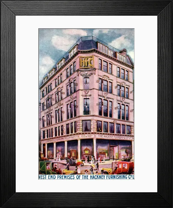 Framed Print : Hackney Furnishing Co. Ltd. - West End Premises Framed Print : Hackney Furnishing Co. Ltd. - West End Premises