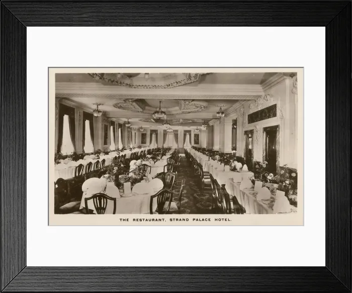 Framed Print : The Strand Palace Hotel, The Strand, London - The Restaurant Framed Print : The Strand Palace Hotel, The Strand, London - The Restaurant