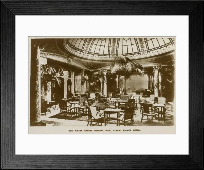 Framed Print : The Strand Palace Hotel, The Strand, London - Winter Garden Framed Print : The Strand Palace Hotel, The Strand, London - Winter Garden