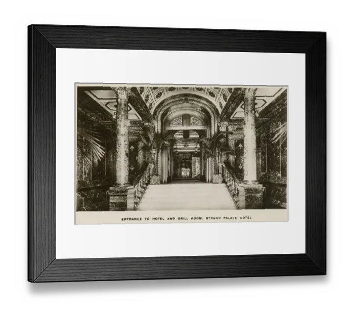 Framed Print : The Strand Palace Hotel, The Strand, London - Entrance Framed Print : The Strand Palace Hotel, The Strand, London - Entrance