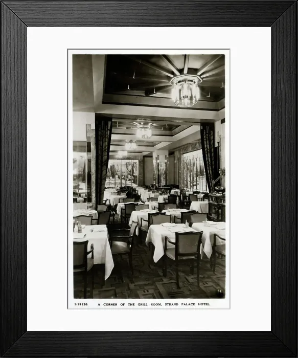 Framed Print : The Strand Palace Hotel, London - The Art Deco Grill Room Framed Print : The Strand Palace Hotel, London - The Art Deco Grill Room