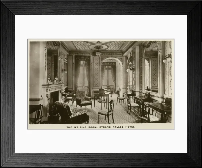Framed Print : The Strand Palace Hotel, The Strand, London - Writing Room Framed Print : The Strand Palace Hotel, The Strand, London - Writing Room