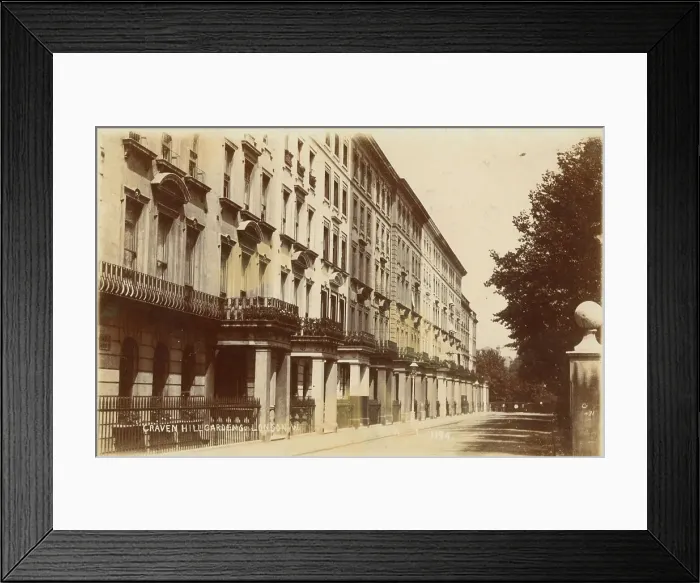 Framed Print : Craven Hill Gardens, Bayswater, London Framed Print : Craven Hill Gardens, Bayswater, London