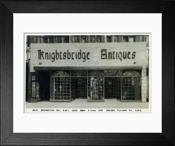 Framed Print : Knightsbridge Antiques, 39 / 41 Brompton Road, London Framed Print : Knightsbridge Antiques, 39 / 41 Brompton Road, London