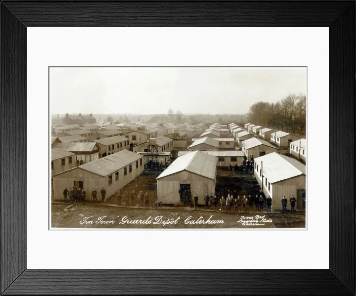 Framed Print : Tin Town - The Guards Depot, Caterham, Surrey Framed Print : Tin Town - The Guards Depot, Caterham, Surrey