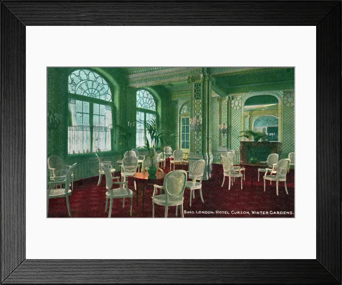 Framed Print : Hotel Curzon, London - Winter Gardens Framed Print : Hotel Curzon, London - Winter Gardens