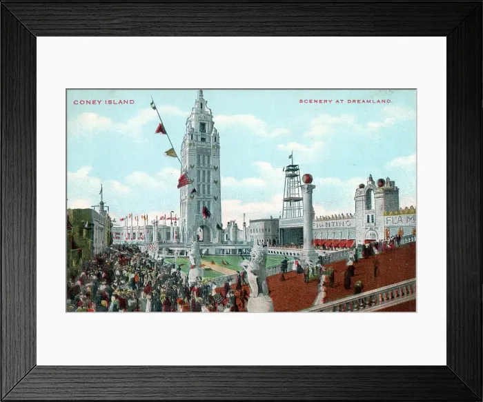 Framed Print : Coney Island, Brooklyn, New York, USA, Scenery at Dreamland Framed Print : Coney Island, Brooklyn, New York, USA, Scenery at Dreamland