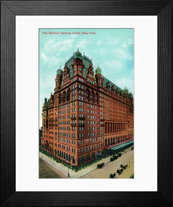 Framed Print : The Waldorf Astoria Hotel, New York, USA Framed Print : The Waldorf Astoria Hotel, New York, USA