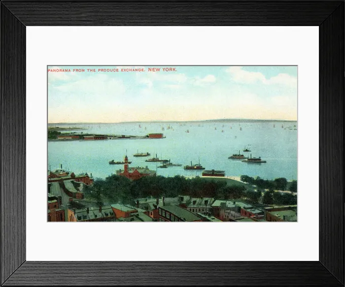 Framed Print : Panorama from the Produce Exchange, New York, USA Framed Print : Panorama from the Produce Exchange, New York, USA