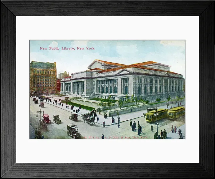 Framed Print : New Public Library, New York, USA Framed Print : New Public Library, New York, USA