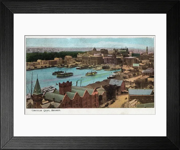 Framed Print : Circular Quay, Sydney, Australia Framed Print : Circular Quay, Sydney, Australia