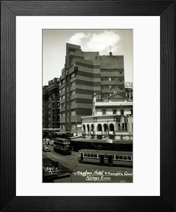 Framed Print : Mayfair Hotel and Hampton Court, Kings Cross - Sydney Framed Print : Mayfair Hotel and Hampton Court, Kings Cross - Sydney