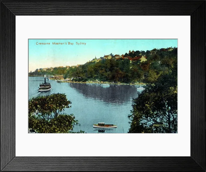 Framed Print : Cremorne - Mosman's Bay - Sydney, New South Wales, Australia Framed Print : Cremorne - Mosman's Bay - Sydney, New South Wales, Australia