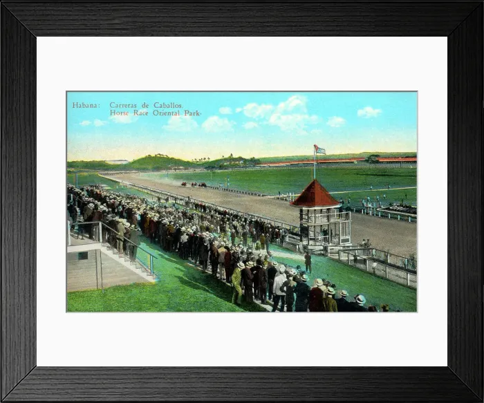 Framed Print : Horse Racing at Oriental Park, Havana, Cuba Framed Print : Horse Racing at Oriental Park, Havana, Cuba