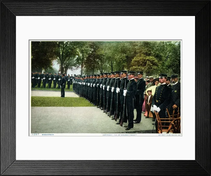 Framed Print : US Navy Midshipmen on parade Framed Print : US Navy Midshipmen on parade