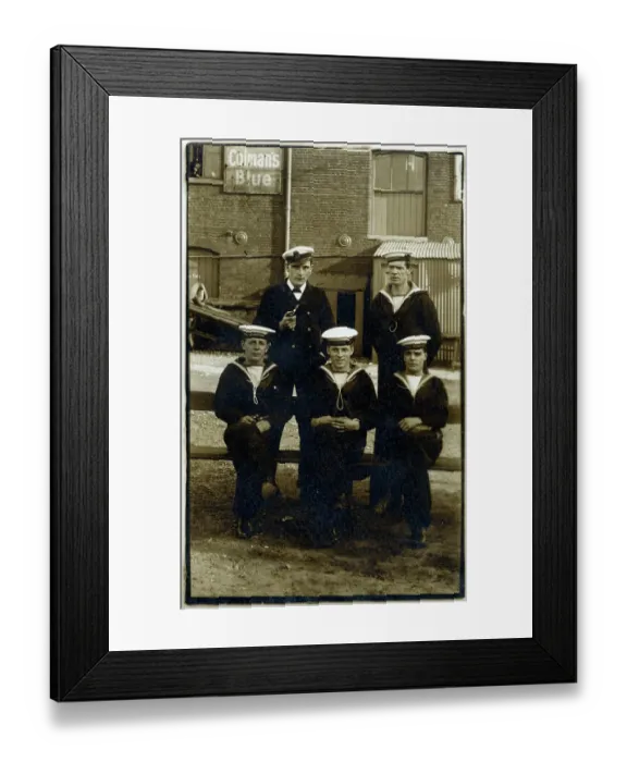 Framed Print : Crew of HMS Maidstone - submarine Depot Ship Framed Print : Crew of HMS Maidstone - submarine Depot Ship