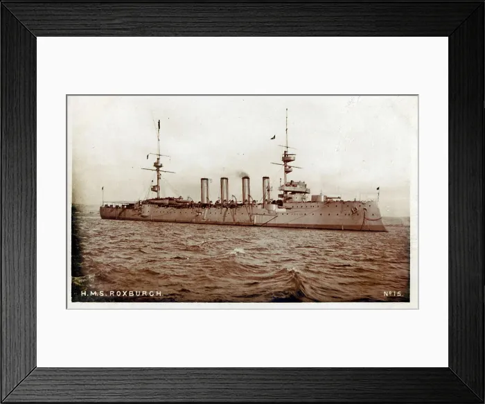Framed Print : HMS Roxburgh - Devonshire-class armoured cruiser Framed Print : HMS Roxburgh - Devonshire-class armoured cruiser
