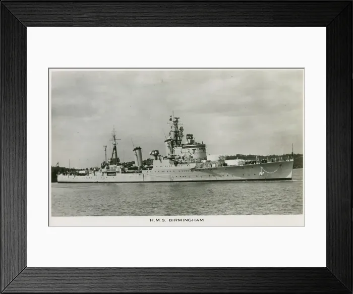 Framed Print : HMS Birmingham - Town-Class Light Cruiser Framed Print : HMS Birmingham - Town-Class Light Cruiser